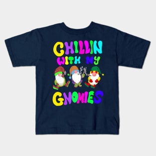 Chillin With The Gnomies Kids T-Shirt